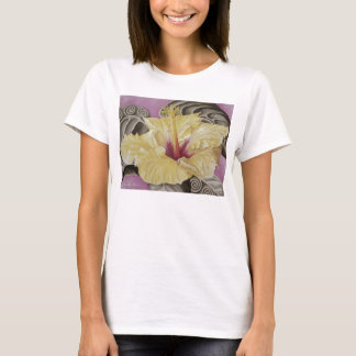Camiseta Hibisco amarillo