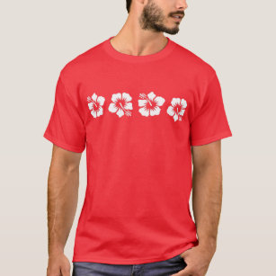 Camiseta Hibisco hawaiano tropical