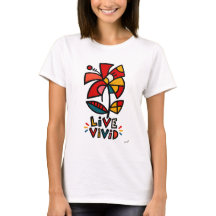 Hibisco Rojo Vivo Tribal Geométrico Floral 