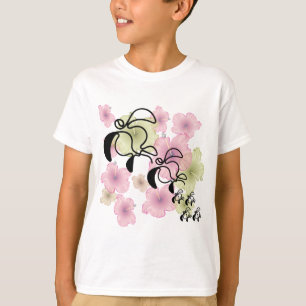 Camiseta Hibisco-Tortuga-Familia