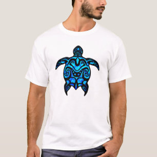 Camiseta Hibisco tribal de la tortuga
