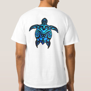 Camiseta Hibisco tribal de la tortuga