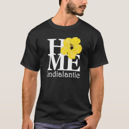 Camiseta Hibiscus amarillo indio de origen (impresión front