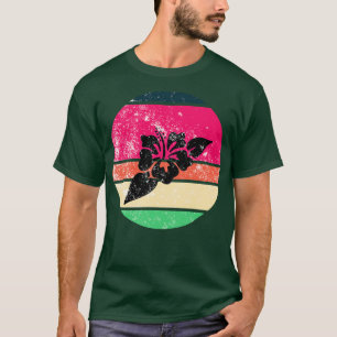 Camiseta Hibiscus Flower Flowers Retro