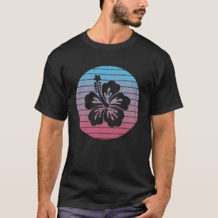 Camiseta Hibiscus Flower Summer Hawaii Flower Sunset