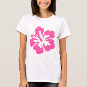 Camiseta Hibiscus Pink Tropical Flower Floral Bloom