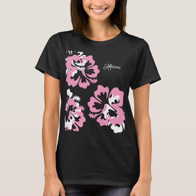 Camiseta Hibiscus Pink&White (Anverso)