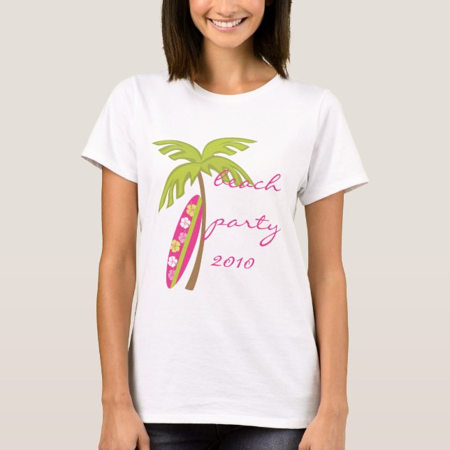 Camiseta Hibiscus Surfboard (Anverso)