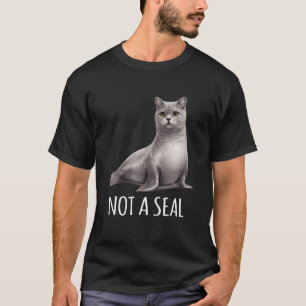 Camiseta Híbrido de gato foca divertido meme de animal mari