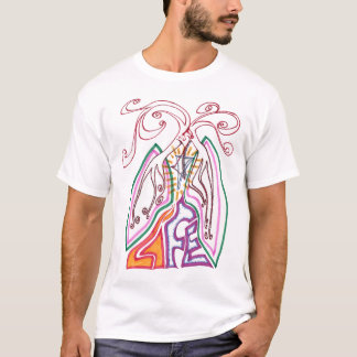 Camiseta Híbrido de la vida recicle/del vínculo