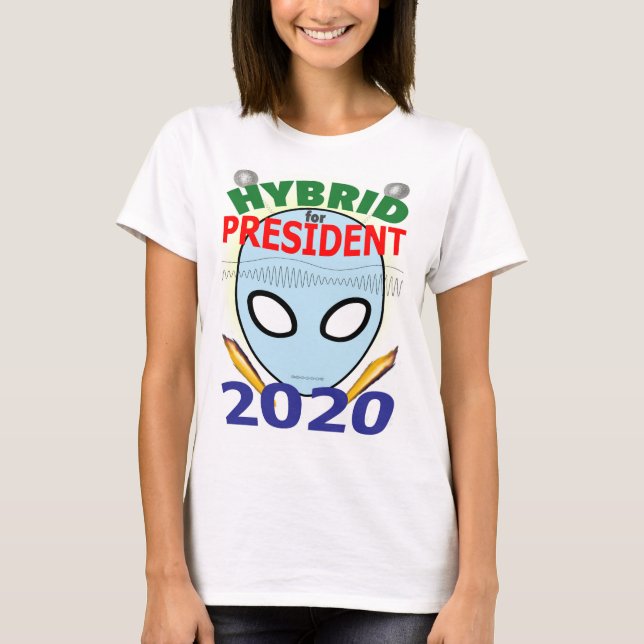 Camiseta Híbrido para el presidente 2020 - boca de ADN (Anverso)