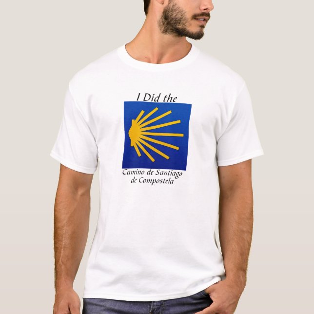 Camiseta Hice el Camino de Santiago de Compostela con sy (Anverso)