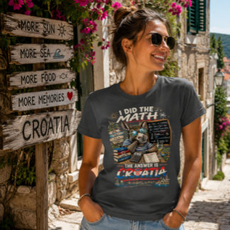 Camiseta Hice Las Matemáticas La Respuesta Es Croacia