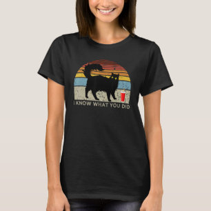 Camiseta Hice Lo Que Sabes Gato Negro Taza Roja Di