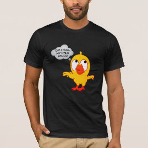 Camiseta ¿hice sólo rodar mis ojos por medio de una imagen 