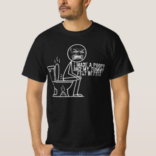 Camiseta hice un caca y mi barriga se sintió mejor