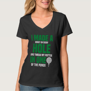 Camiseta Hice un hoyo en uno jugando golf Gol Cool Amante d