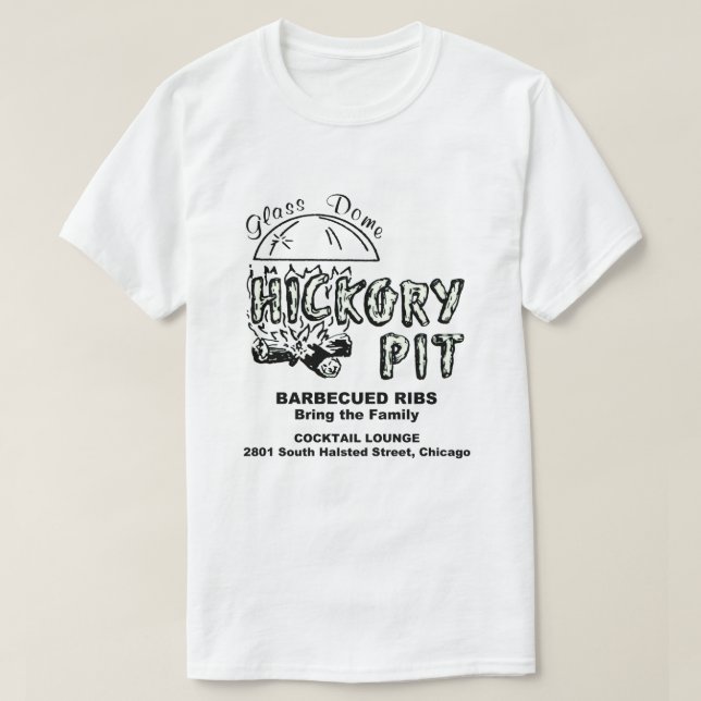 Camiseta Hickory Pit Restaurant, Chicago, Illinois (Diseño del anverso)