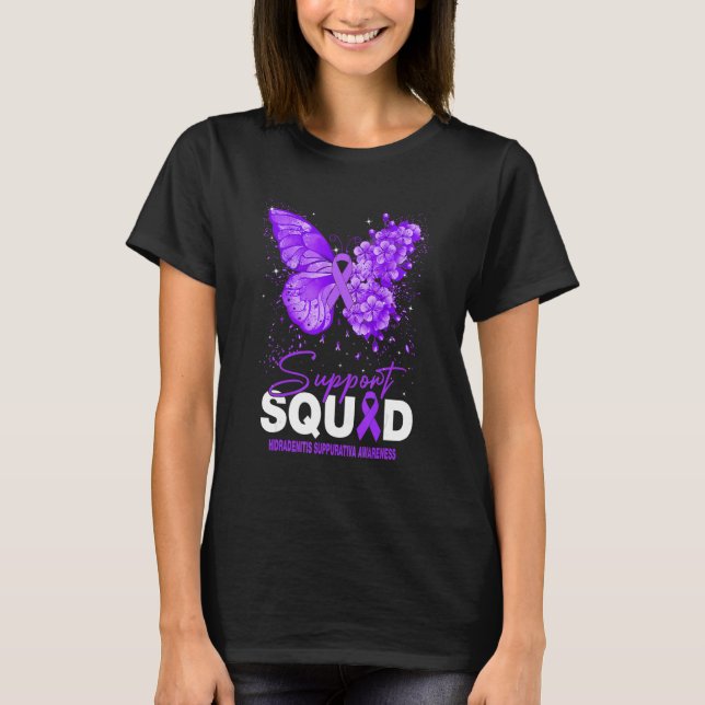 Camiseta Hidradenitis Suppurativa Awareness Support Squad B (Anverso)