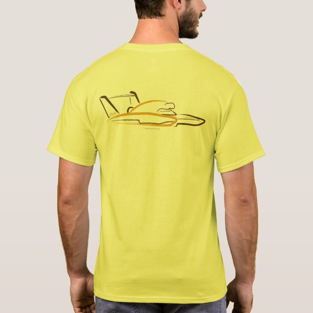Camiseta Hidroavión 01 Dorso Amarillo (Reverso)