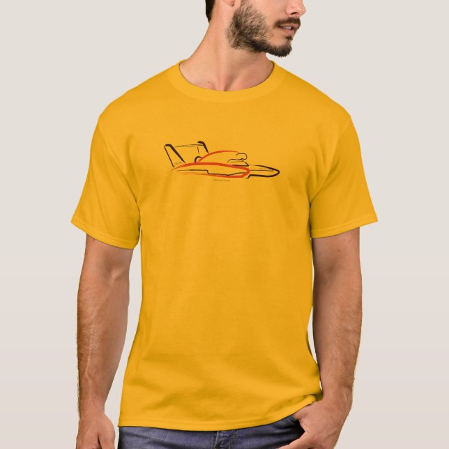 Camiseta Hidroavión 01 Gold Front (Anverso)