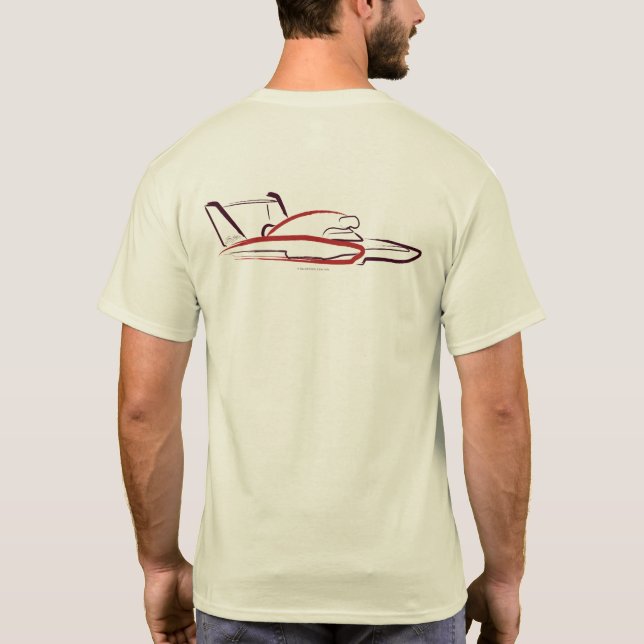 Camiseta Hidroavión 01 Natural Back (Reverso)