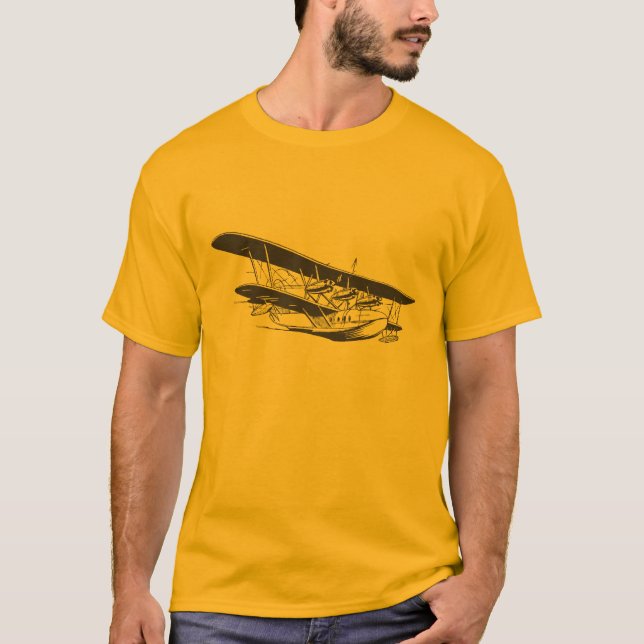 Camiseta Hidroavión de tres motores (Anverso)