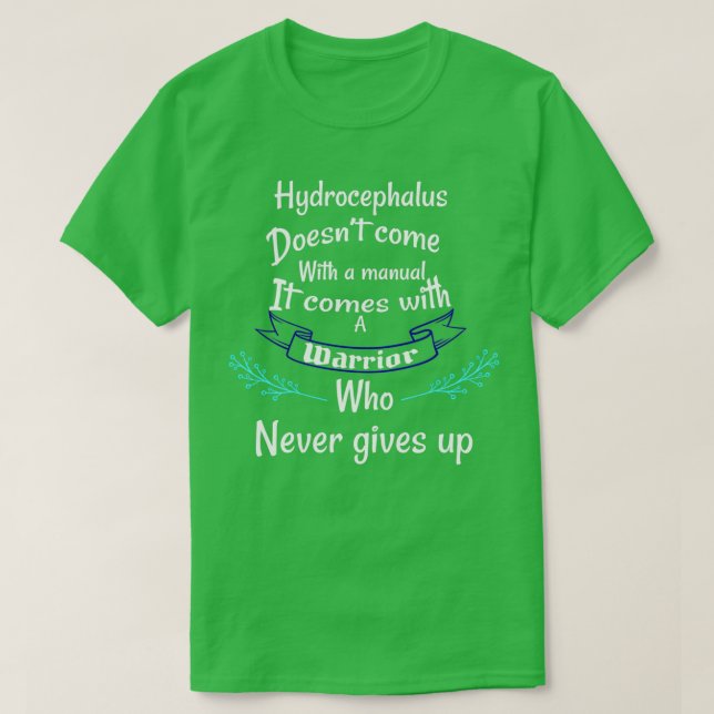 Camiseta Hidrocefalia no viene con hidrocepa manual (Diseño del anverso)