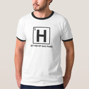 Camiseta hidrógeno - líbrese de los dolores del gas