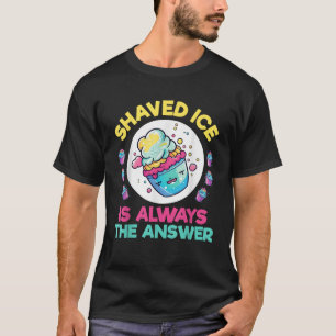 Camiseta Hielo afeitado Divertido hielo de afeitar hawaian