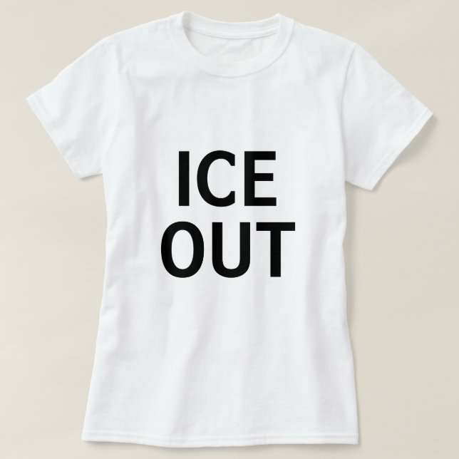 Camiseta Hielo Afuera (Diseño del anverso)