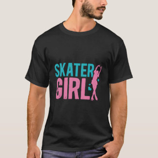 Camiseta Hielo Chica de patinaje artístico sobre patinaje a