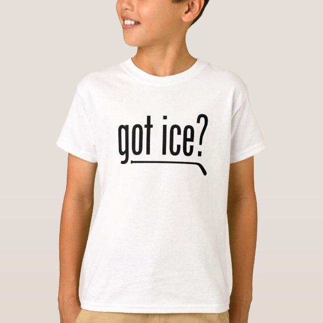 Camiseta ¿hielo conseguido? (hockey) (Anverso)