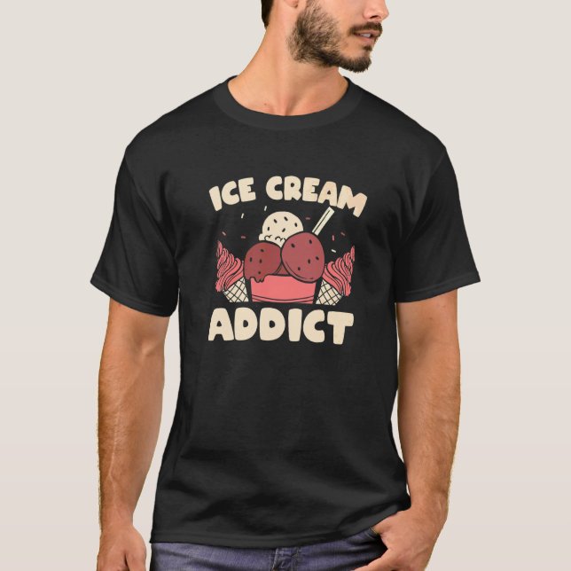 Camiseta Hielo Cream Addict Sprinkles (Anverso)