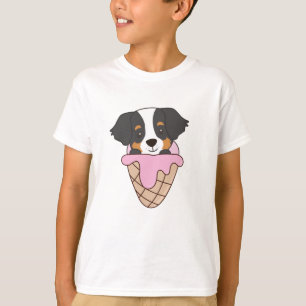Camiseta Hielo de perro de montaña de Bernese Waffle Animal