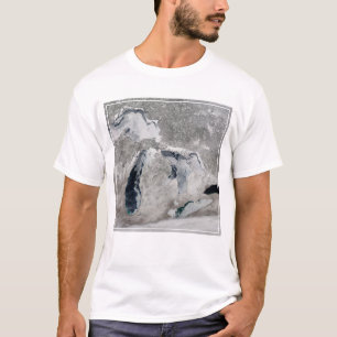 Camiseta Hielo En Los Grandes Lagos, Estados Unidos.