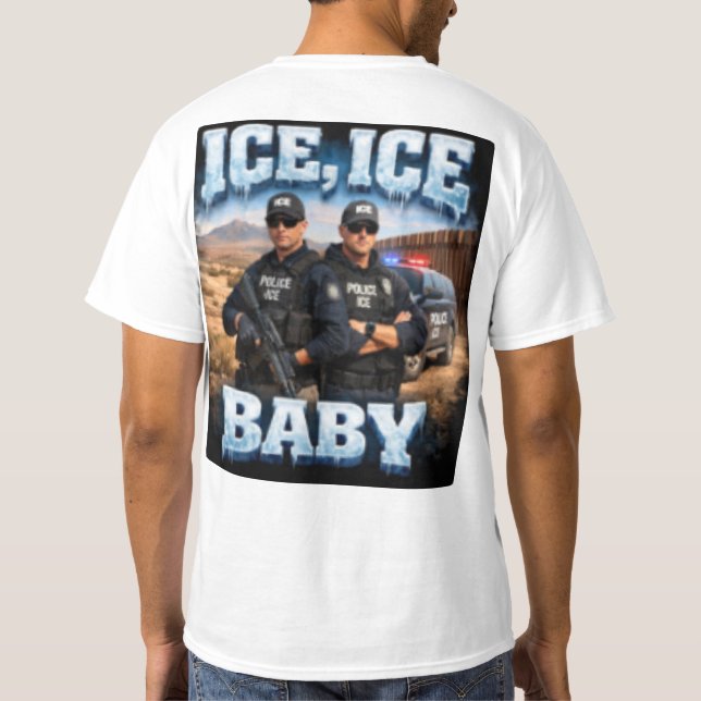Camiseta Hielo Hielo bebé hielo (Reverso)