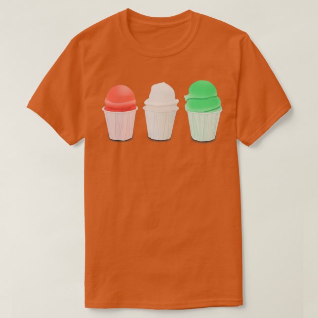 Camiseta Hielo italiano (Diseño del anverso)