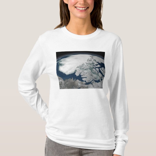 Camiseta Hielo marino ártico por encima de Norteamérica (Anverso)