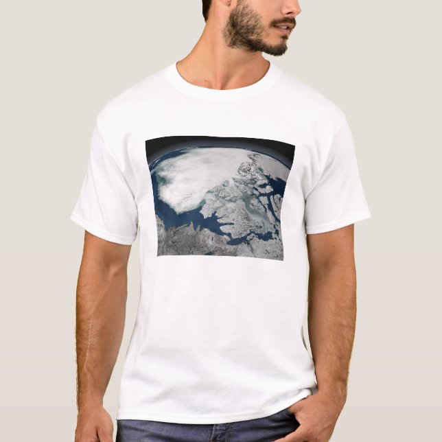Camiseta Hielo marino ártico por encima de Norteamérica (Anverso)