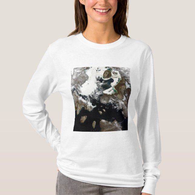 Camiseta Hielo marino y sedimentos visibles en Nunavut, Can (Anverso)
