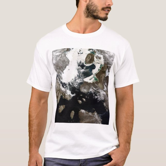 Camiseta Hielo marino y sedimentos visibles en Nunavut, Can (Anverso)