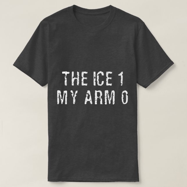 Camiseta Hielo para hockey sobre hielo con regalo de brazo  (Diseño del anverso)