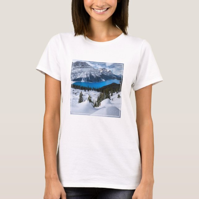 Camiseta Hielo y nieve | Lago Peyto, Rockies Canadienses (Anverso)