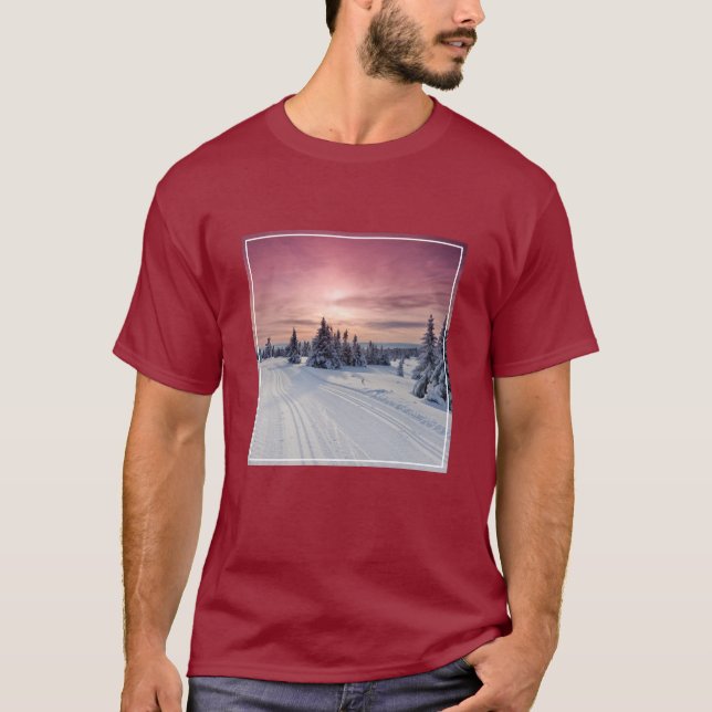 Camiseta Hielo y nieve | Lillehammer, Noruega (Anverso)