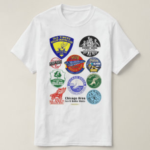 Camiseta Hielo y rodillo del área de Chicago.