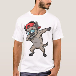 Camiseta Hiena haciendo Dab divertida y linda danza Dab