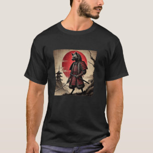 Camiseta Hiena Samurái Gráfica Hombres Mujeres Ninja Japone