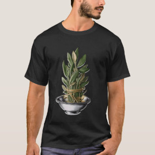 Camiseta Hierbas En Un Tazón De Plata Para Cocineros Y Jard