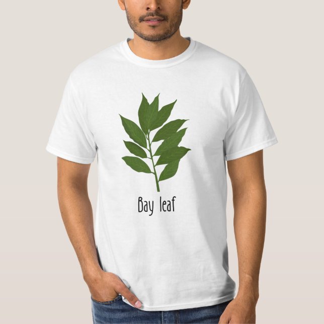 Camiseta Hierbas para las especias de la hoja de la bahía (Anverso)